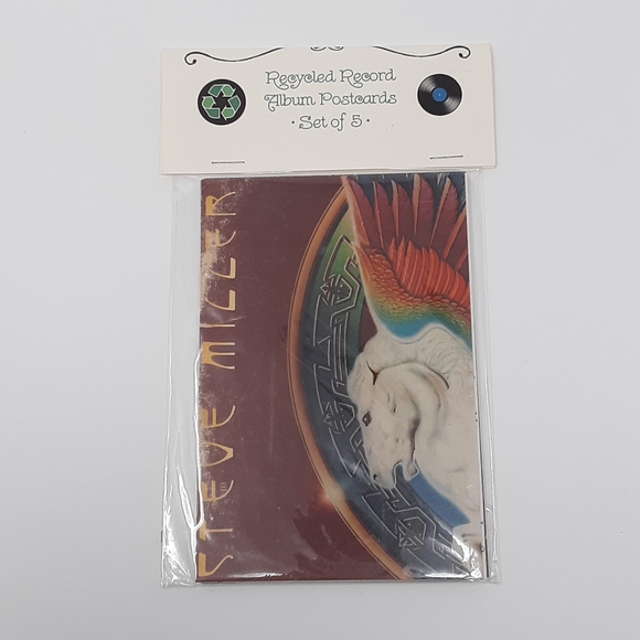 ♻️ Recycled Record Album Postcards Pack of 5 - Picture 7 of 8